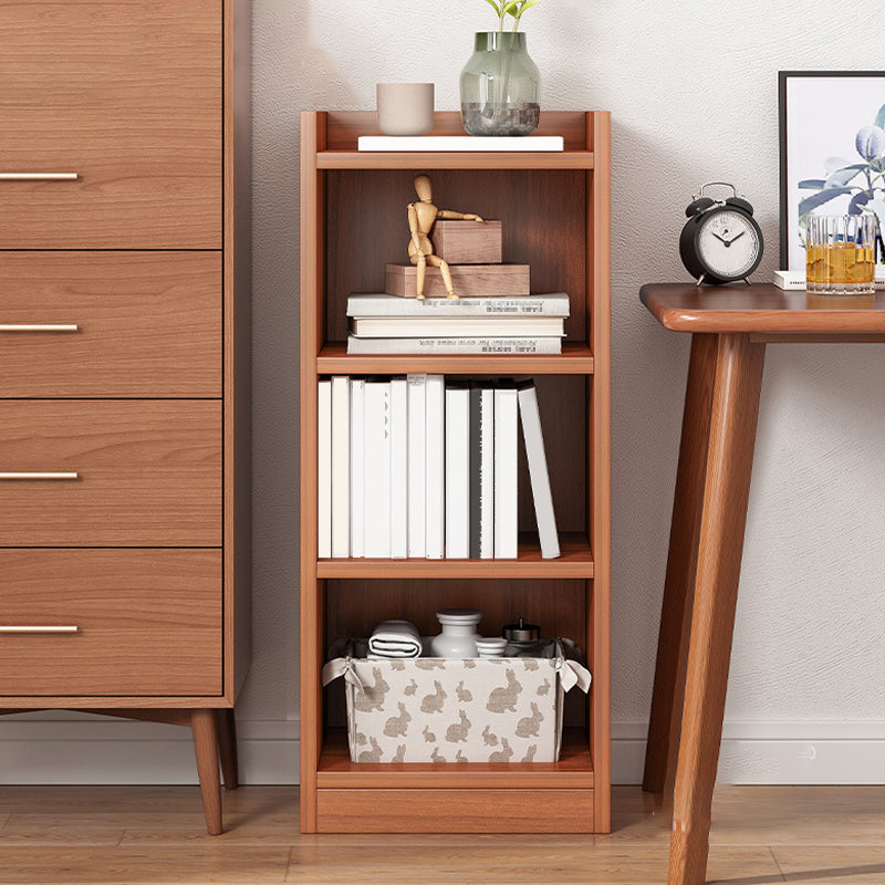 Contemporary Closed Back Shelf Bookcase Engineered Wood Bookshelf for Living Room