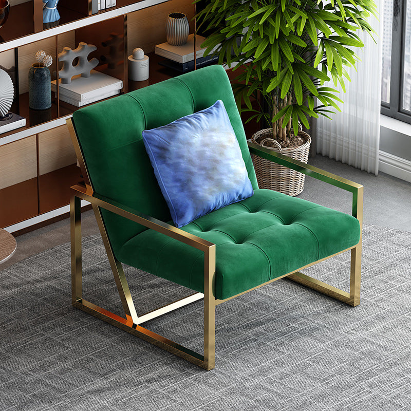 Tufted Cushions Lounge Chair Arms Included Reclining Chair with Pillow