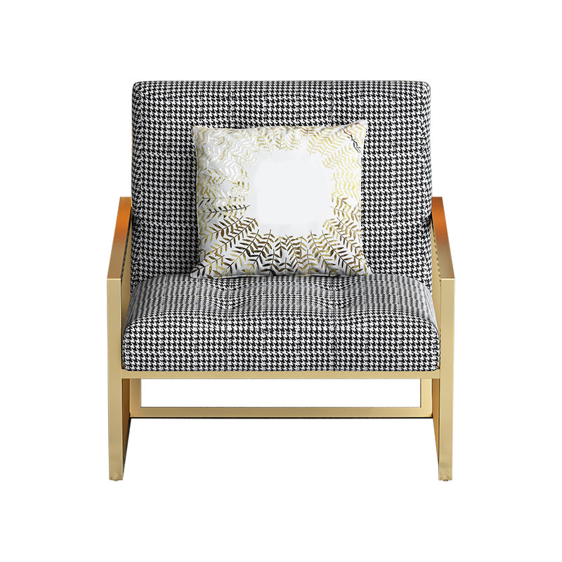 Tufted Cushions Lounge Chair Arms Included Reclining Chair with Pillow