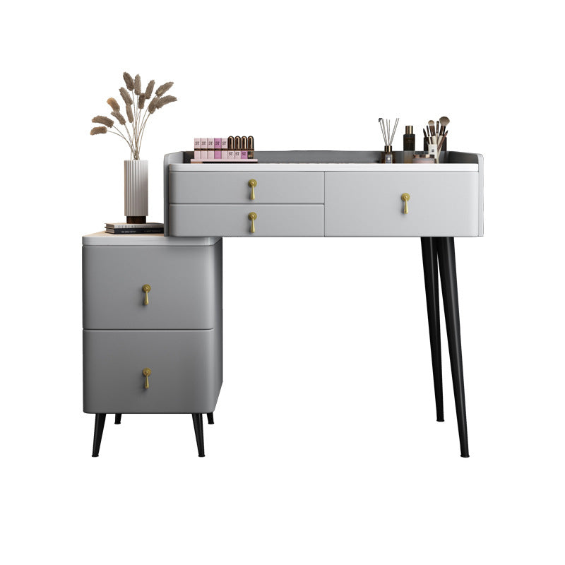 Bedroom Make-up Vanity 31.1" High Modern Dressing Table in Gray