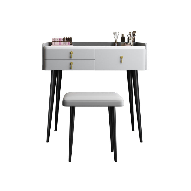 Bedroom Make-up Vanity 31.1" High Modern Dressing Table in Gray