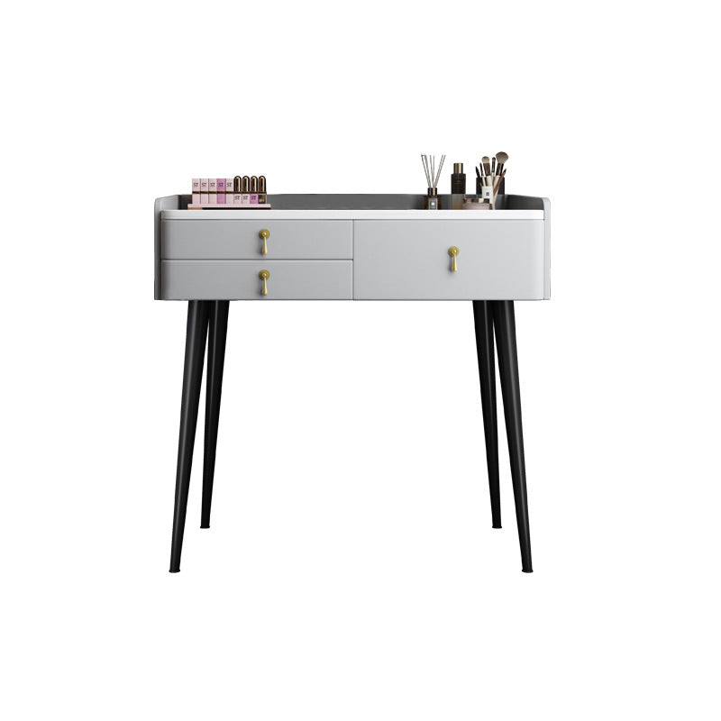 Bedroom Make-up Vanity 31.1" High Modern Dressing Table in Gray