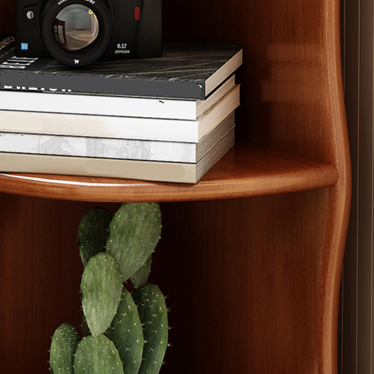 5 Tier Solid Wood Accent Chest 63" Tall Triangle Corner Storage Chest