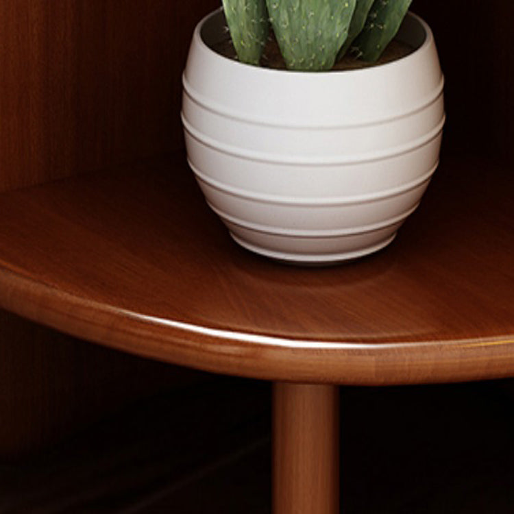 5 Tier Solid Wood Accent Chest 63" Tall Triangle Corner Storage Chest