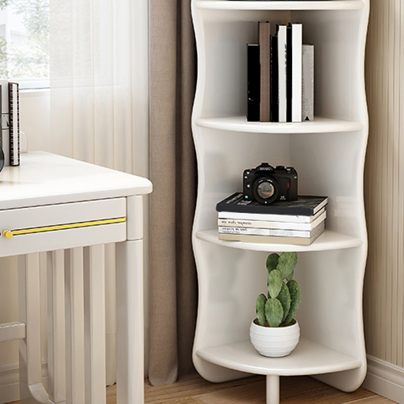 5 Tier Solid Wood Accent Chest 63" Tall Triangle Corner Storage Chest