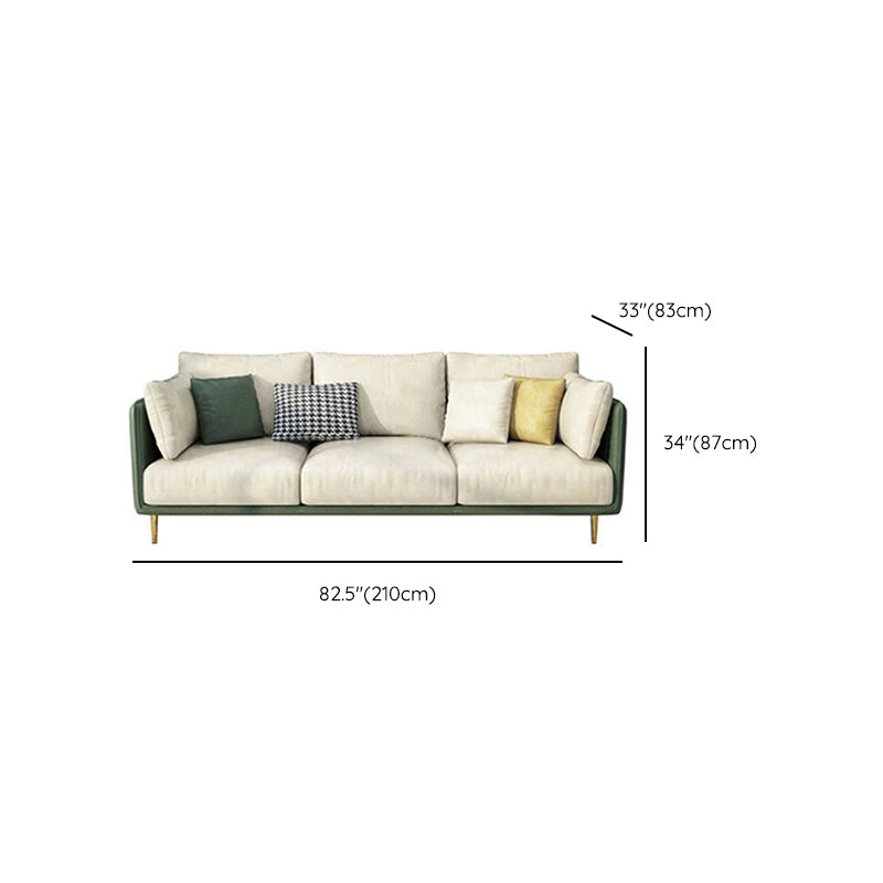 Luxurious Faux Leather Sectional 3/4-seat 34.25" High Sectional Sofa