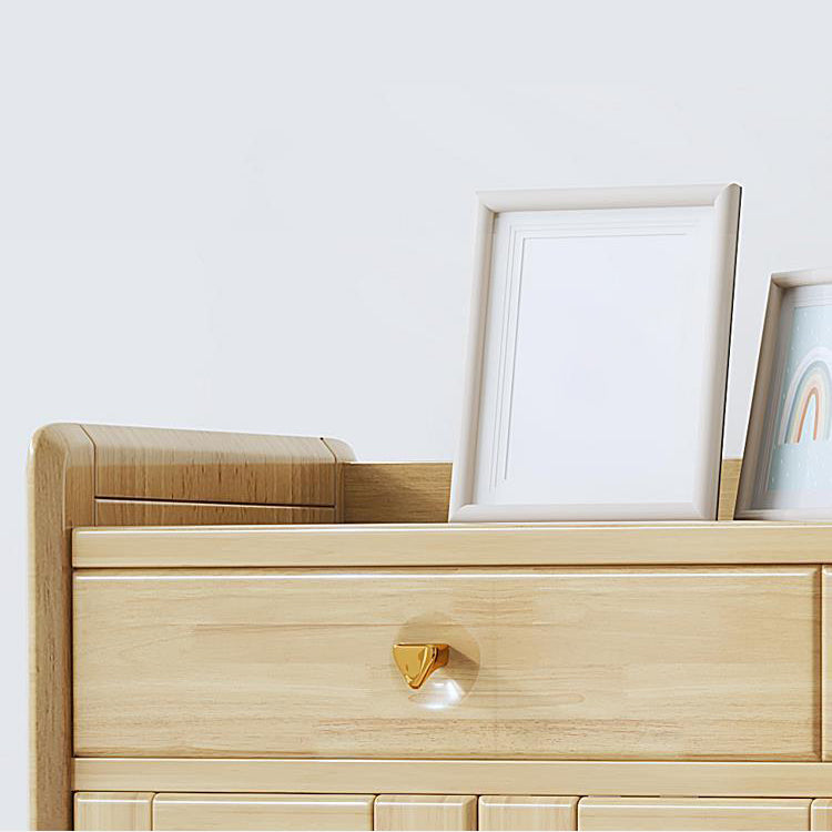 2 - Drawer and 2-Door Cabinet 42.5" Tall Rattan Storage Cabinet