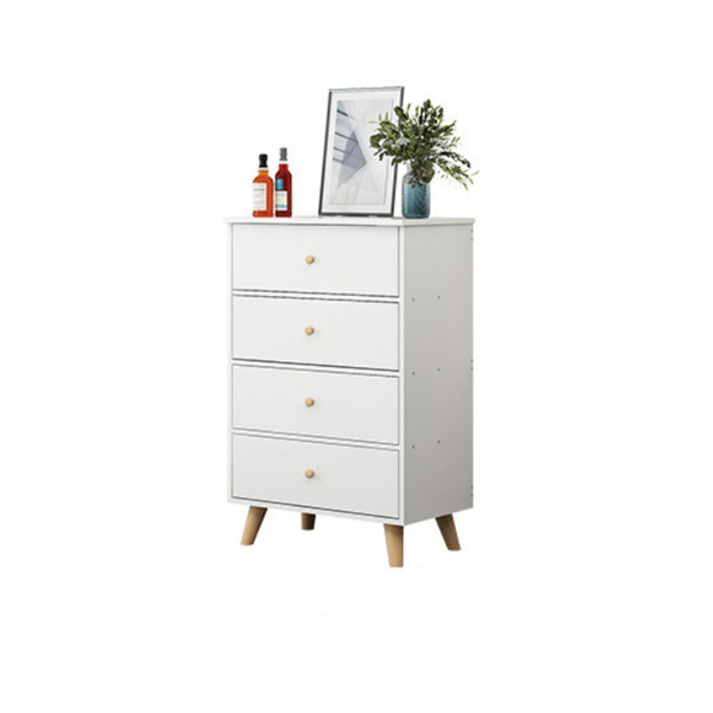 35.4" Tall Wood Storage Cabinet Modern Drawers Included Accent Chest