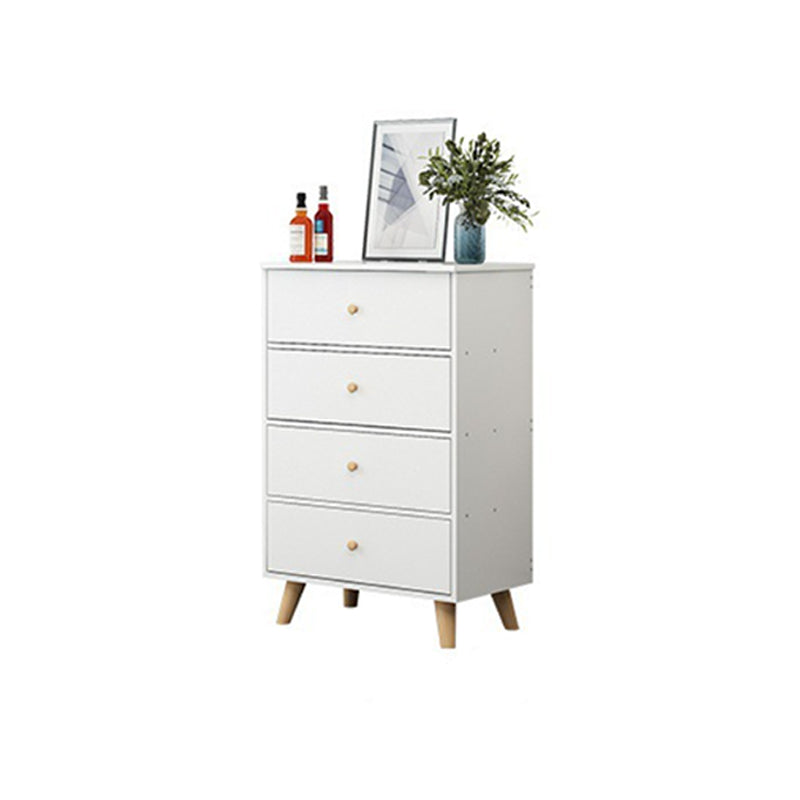 35.4" Tall Wood Storage Cabinet Modern Drawers Included Accent Chest