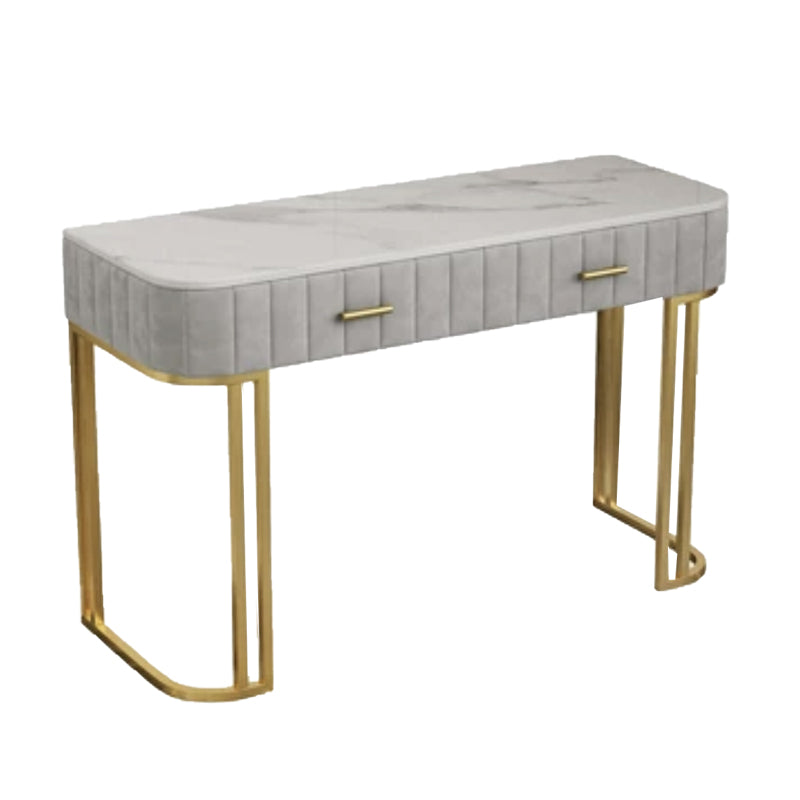 Make-up Vanity With Drawer Marble Glam Bedroom Double Drawers