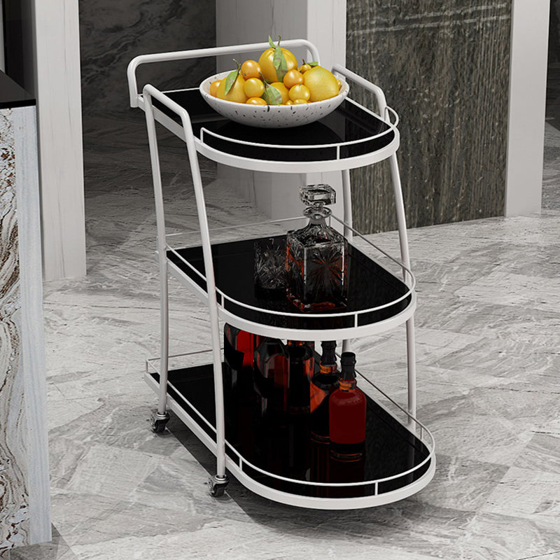 32.28" High Contemporary Prep Table Rolling Metal Prep Table for Kitchen