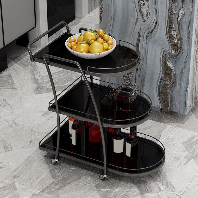 32.28" High Contemporary Prep Table Rolling Metal Prep Table for Kitchen