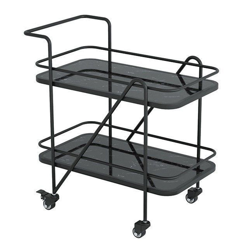 29.92" High Contemporary Prep Table Rolling Metal Prep Table for Kitchen