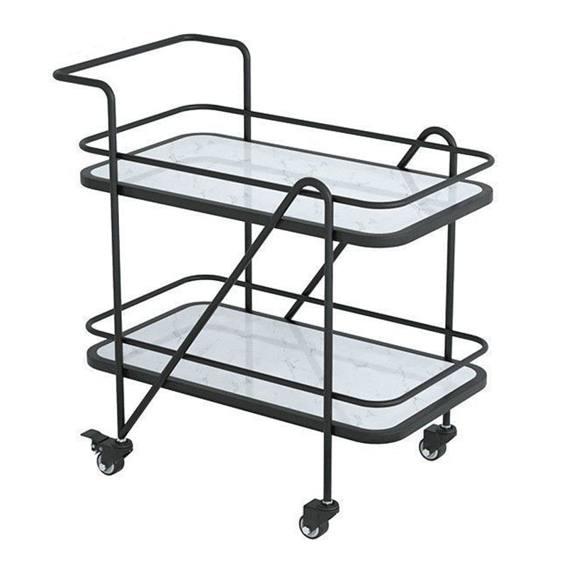 29.92" High Contemporary Prep Table Rolling Metal Prep Table for Kitchen