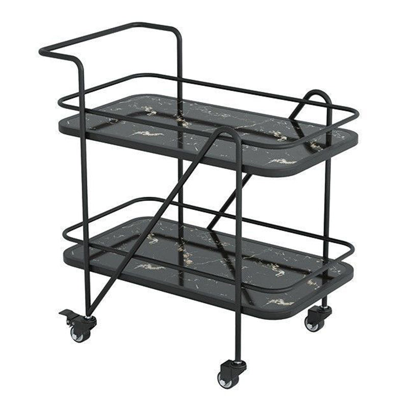 29.92" High Contemporary Prep Table Rolling Metal Prep Table for Kitchen