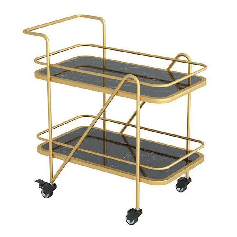 29.92" High Contemporary Prep Table Rolling Metal Prep Table for Kitchen