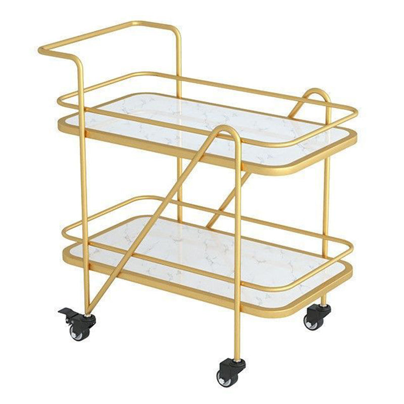 29.92" High Contemporary Prep Table Rolling Metal Prep Table for Kitchen