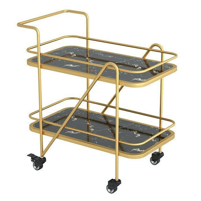 29.92" High Contemporary Prep Table Rolling Metal Prep Table for Kitchen