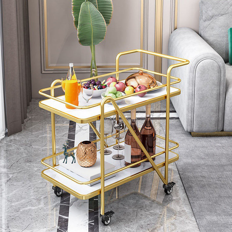 29.92" High Contemporary Rectangle Prep Table Rolling Metal Prep Table for Kitchen