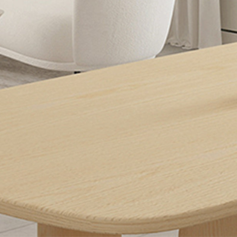 3 Legs Dining Table Modern Style Pine Wood Table for Kitchen