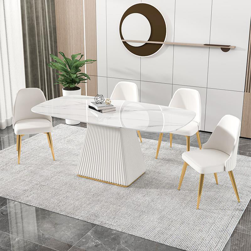 Modern Sintered Stone Dining Table Rectangle Dining Table for Home Use