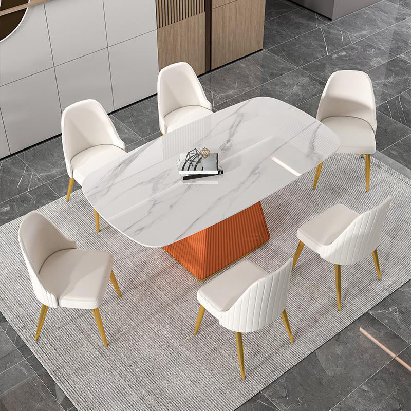 Modern Sintered Stone Dining Table Rectangle Dining Table for Home Use