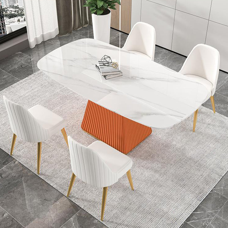 Modern Sintered Stone Dining Table Rectangle Dining Table for Home Use