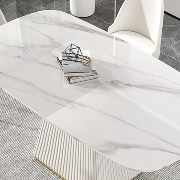 Modern Sintered Stone Dining Table Rectangle Dining Table for Home Use