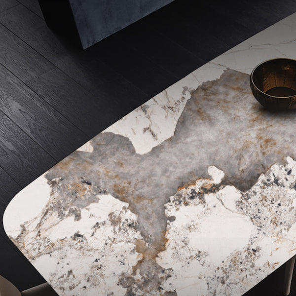 Glam Dining Sintered Stone Table Rectangle Table for Home Use