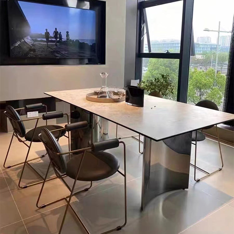 Modern Dining Sintered Stone Table Dining Rectangle Table for Home