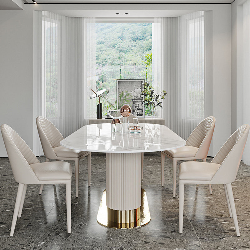 Modern Dining Sintered Stone Table Dining Oval Table for Home