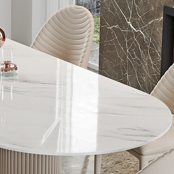 Modern Dining Sintered Stone Table Dining Oval Table for Home
