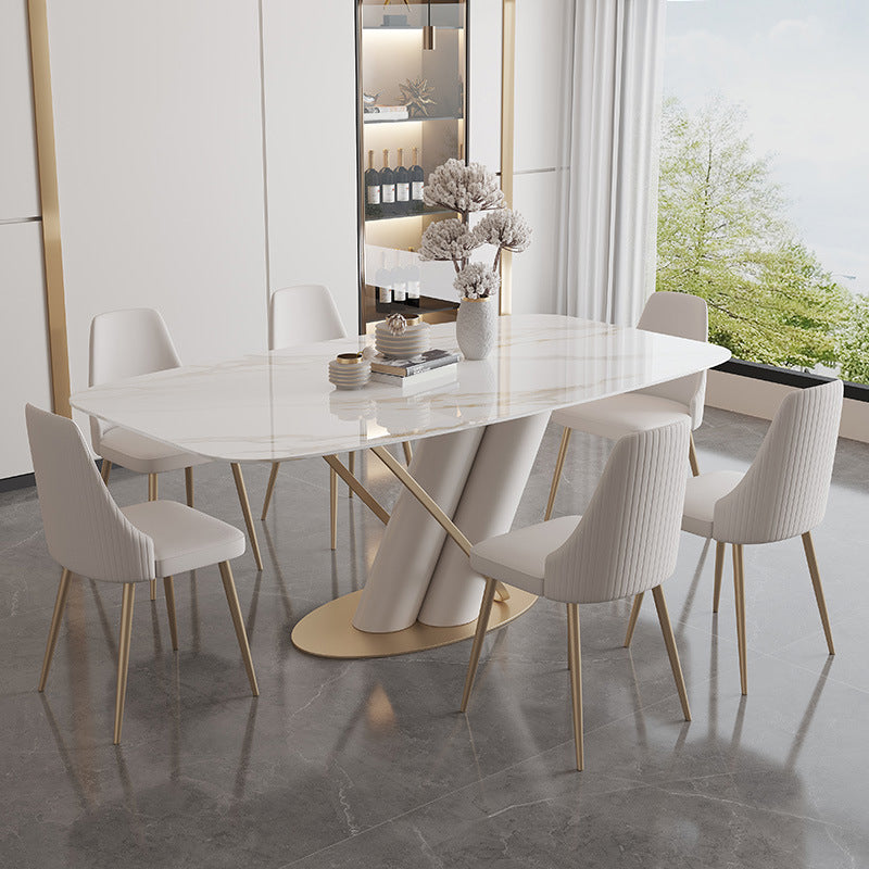Modern Style Dining Rectangle Table Dining Stone Table for Kitchen