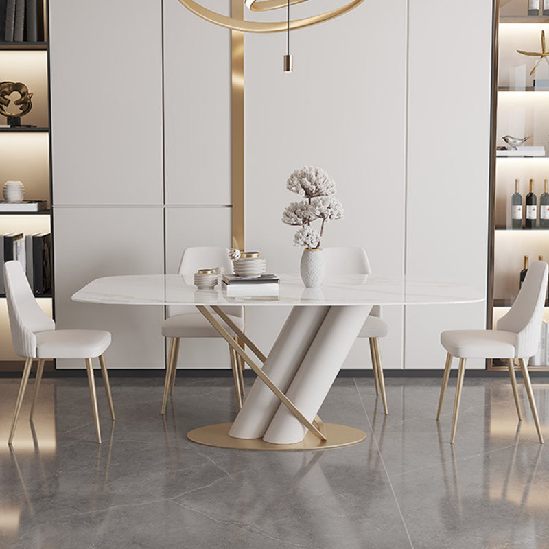 Modern Style Dining Rectangle Table Dining Stone Table for Kitchen