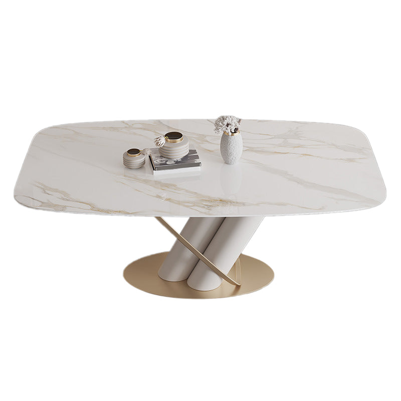 Modern Style Dining Rectangle Table Dining Stone Table for Kitchen
