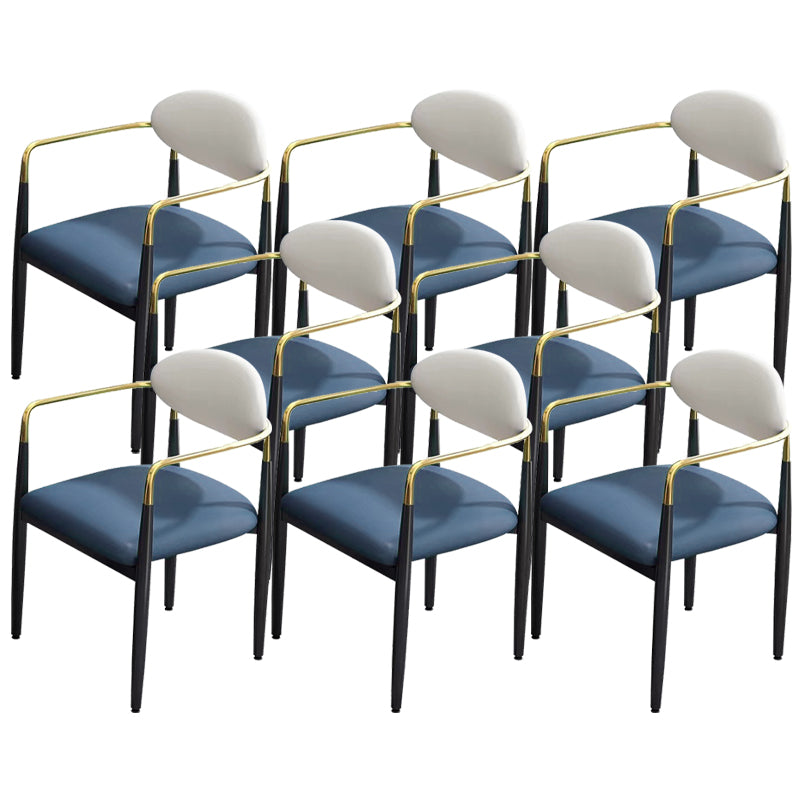 Glam Kitchen Dining Arm Chair Upholstered Dining Chairs for Home