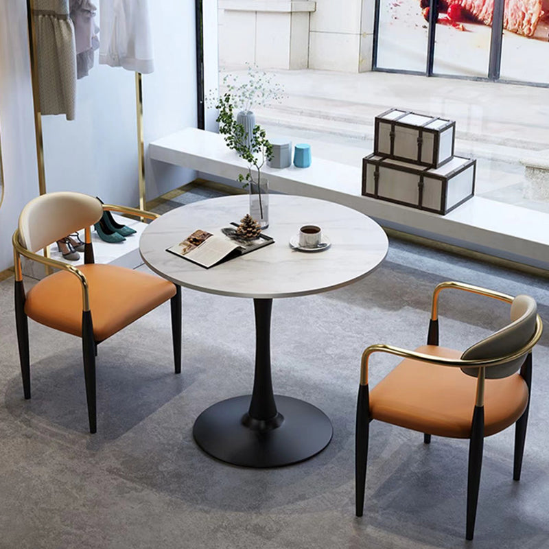 Glam Kitchen Dining Arm Chair Upholstered Dining Chairs for Home