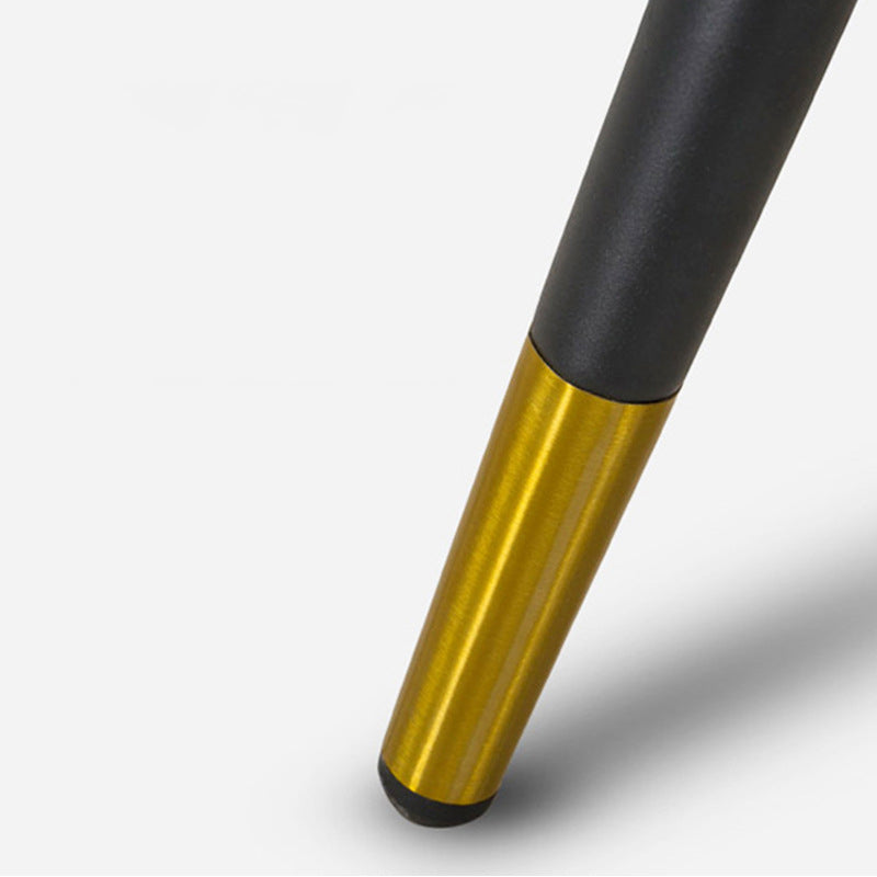 Glam Kitchen Dining Chairs Faux Leather Dining Arm Chair in Brown