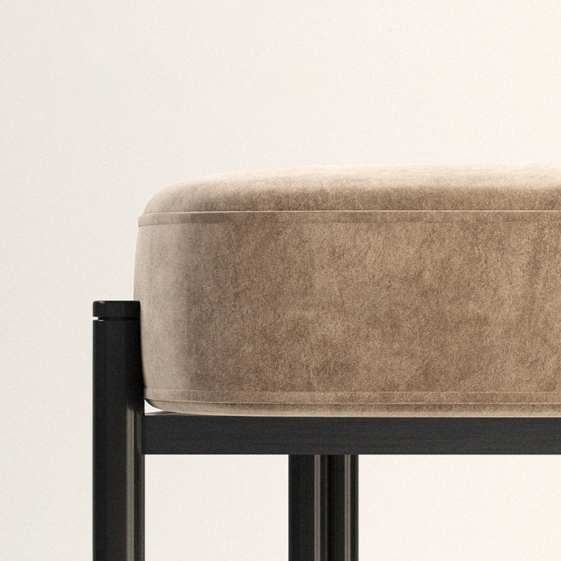 Contemporary Kitchen Dining Chairs Upholstered Side Chairs with Black Legs