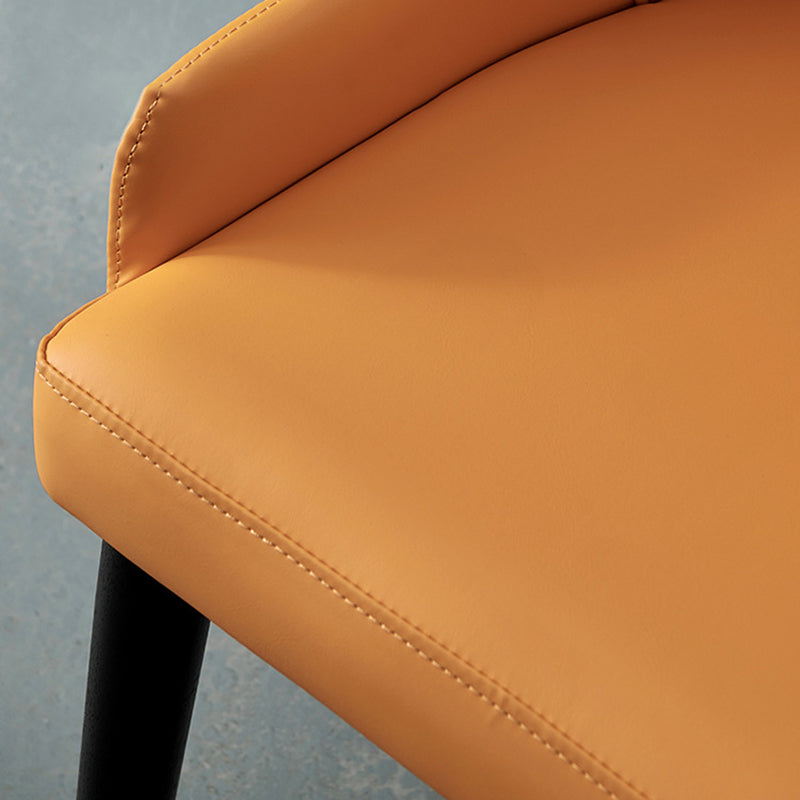 Glam Kitchen Dining Chairs Upholstered Side Chairs with Wood Legs