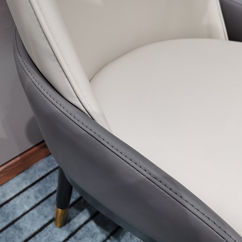 Glam Kitchen Dining Chairs Upholstered Side Chairs with Wood Leg