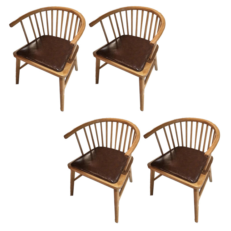 Wood Side Dining Arm Chair Contemporary Windsor Back Side Chair