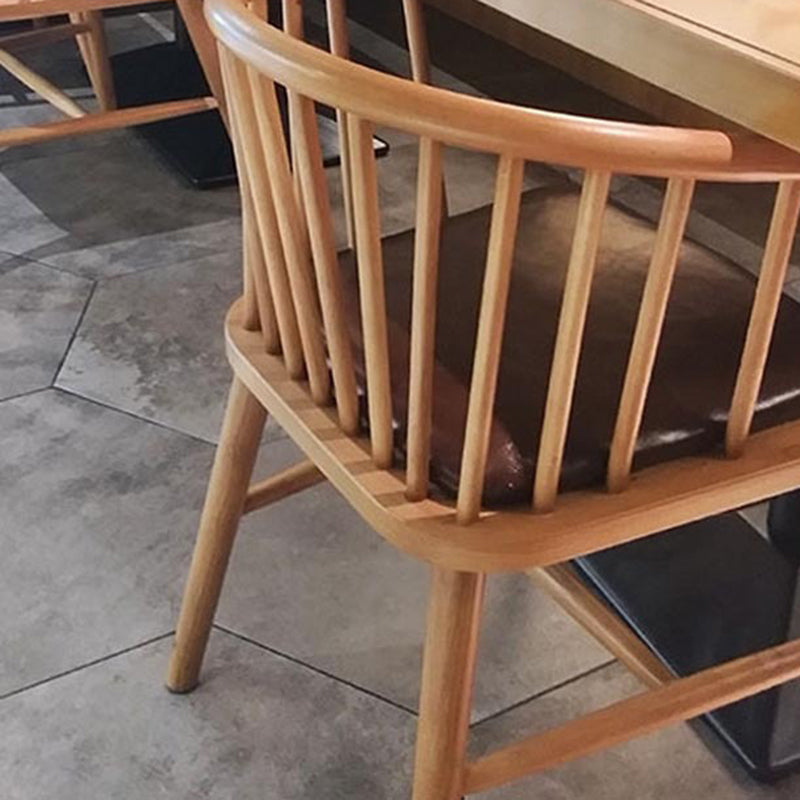 Wood Side Dining Arm Chair Contemporary Windsor Back Side Chair