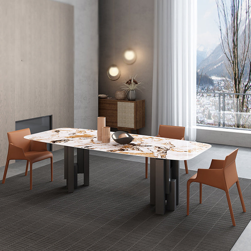 Contemporary Arm Chair Solid Back Dining Room Chair for Kitchen