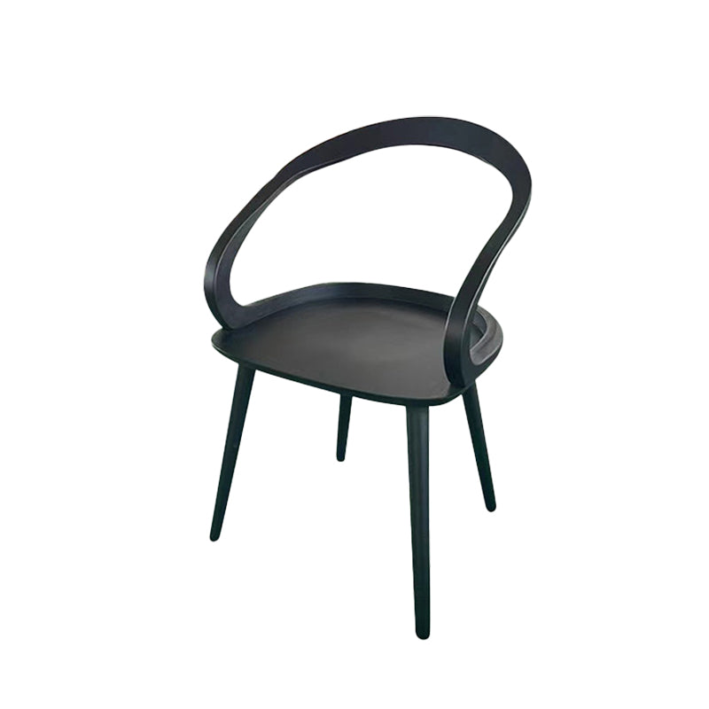 Traditional Arm Chair Open Back Wood Dining Room Chair for Kitchen