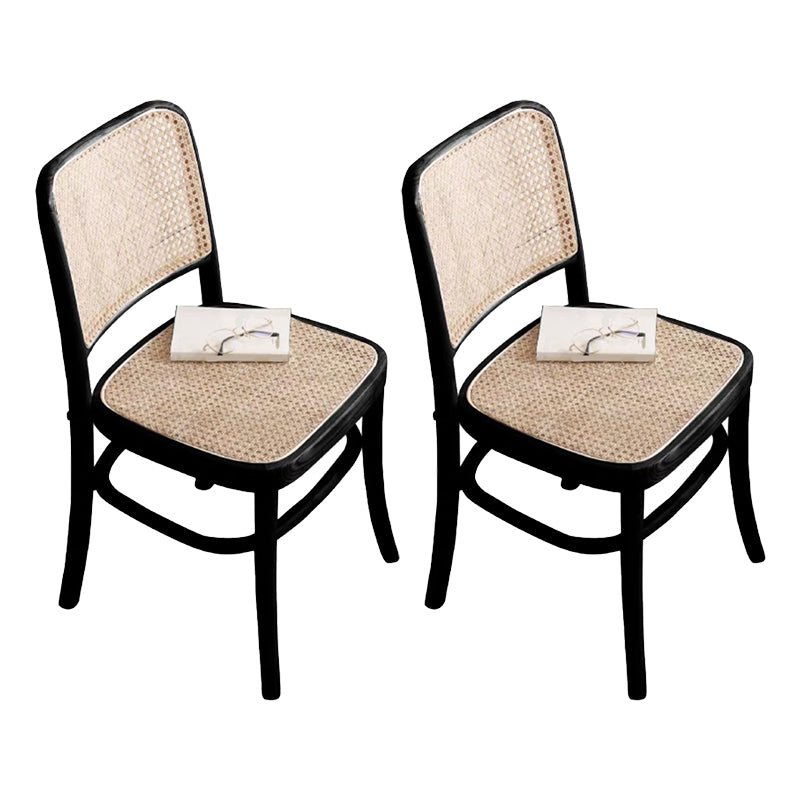 Contemporary Side Chair Wood Open Back Dining Room Chair for Kitchen