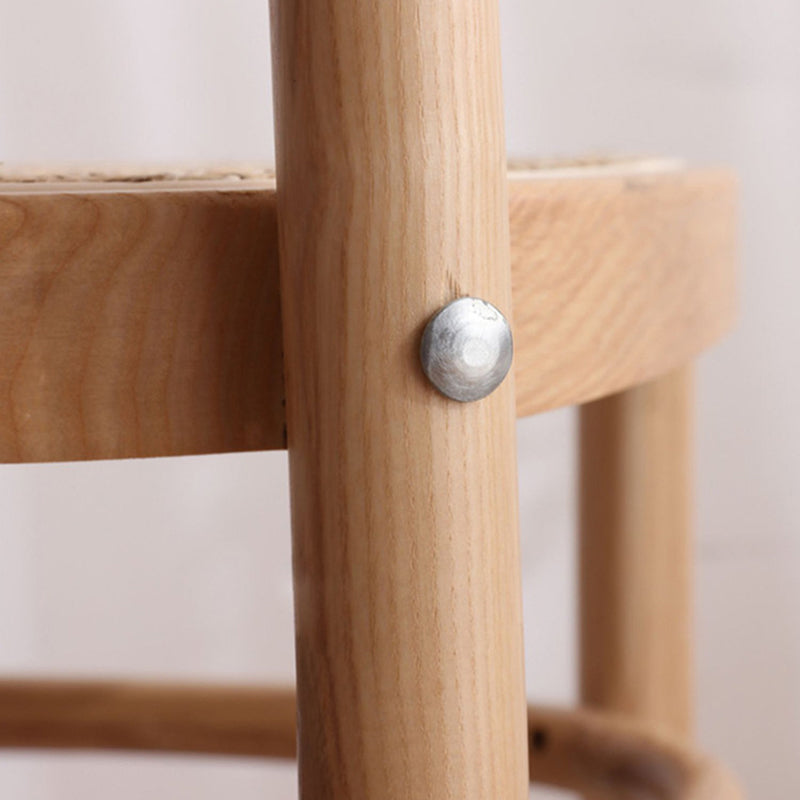 Contemporary Side Chair Wood Open Back Dining Room Chair for Kitchen