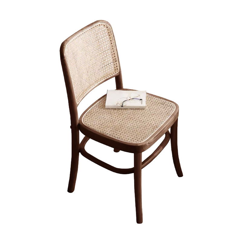 Contemporary Side Chair Wood Open Back Dining Room Chair for Kitchen