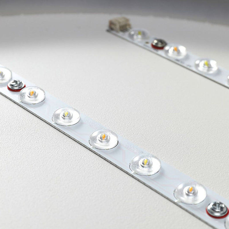 1 / 3 - Light Matte White Flush Mount Iron and Acrylic Cluster Ceiling Flush