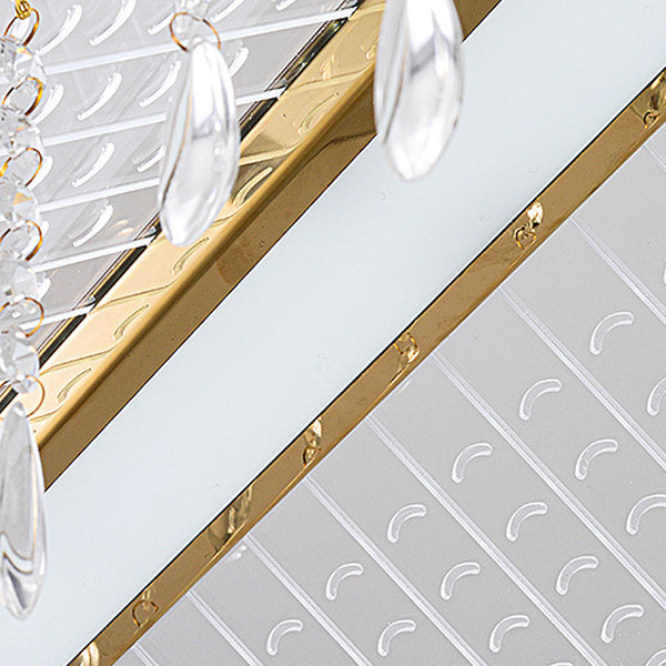 Modern Single Golden Kitchen Island Lighting LED Ceiling Light with Crystal